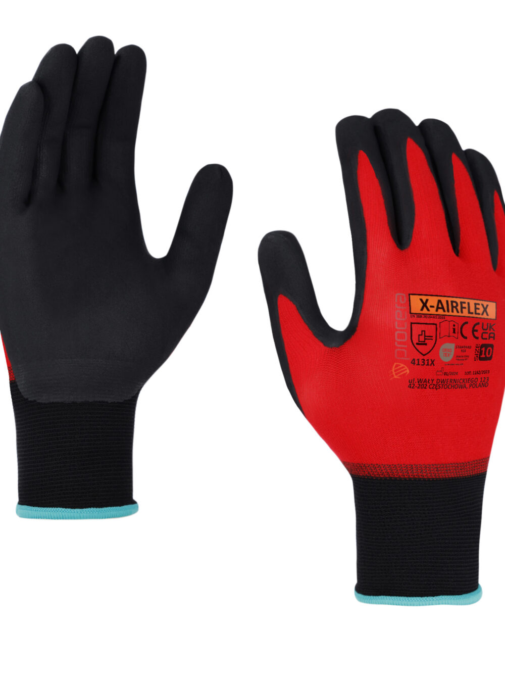 PROCERA-PXAIRFLEX-Procera X-AIRFLEX polimer-nitril hab mártott ultravékony munkavédelmi kesztyű