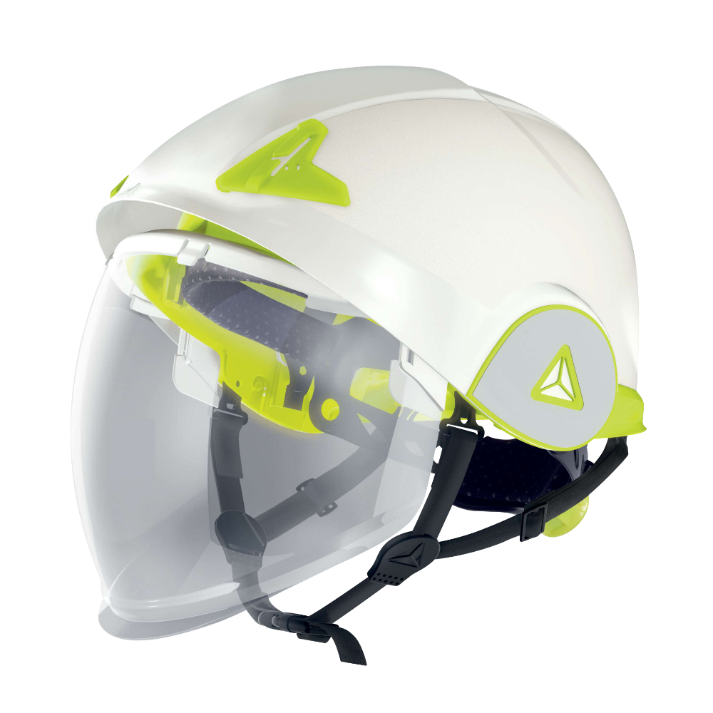 Delta Plus ONYX2 BLANC ívvédő ipari villanyszerelő védősisak arcvédővel